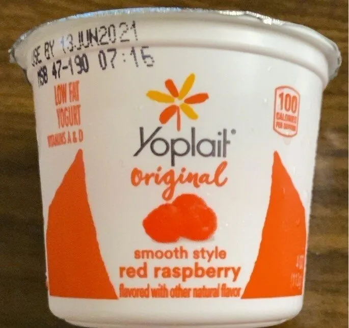 Yogurt smooth style red raspberry
