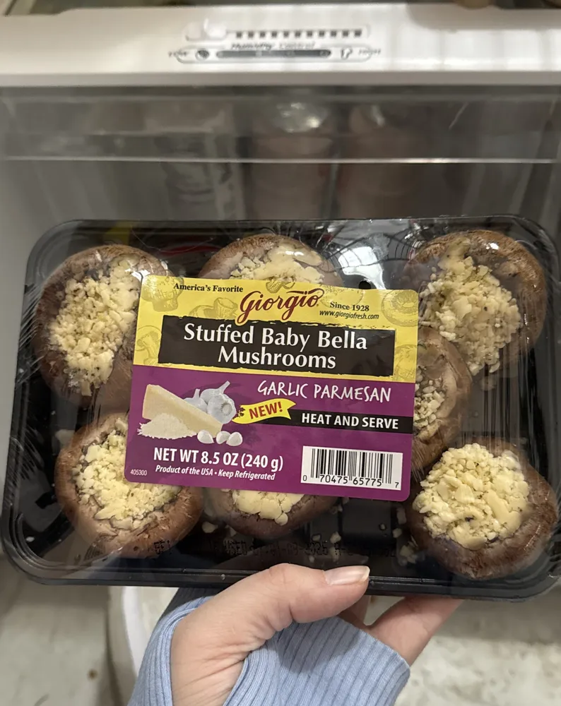 Stuffed Baby Bella Mushrooms Garlic Parmesan