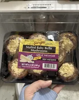 Stuffed Baby Bella Mushrooms Garlic Parmesan