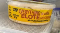 Everything and the Elote Greek Style Yogurt Dip with Corn, Elote Seasoning & Grated Cheese