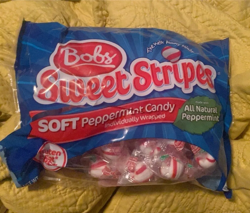 Sweet stripes peppermint soft mint candy
