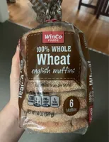 100% Whole Wheat English Muffins