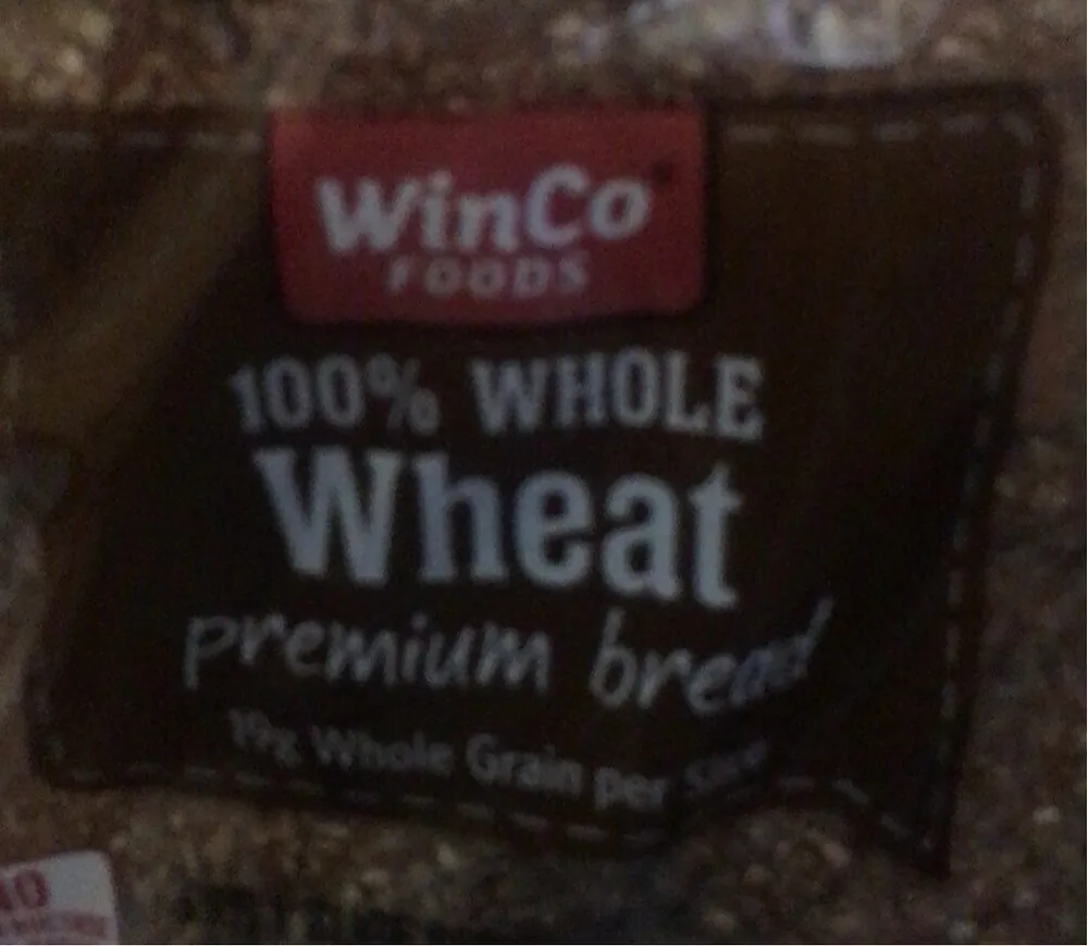 100% Whole Wheat premium bread