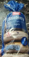 Blueberry Naturally and Artificially flavored bagels