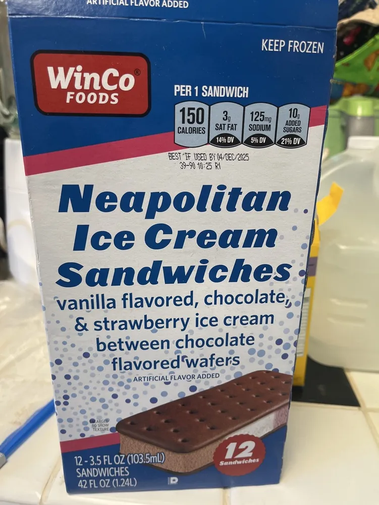 Neapolitan Ice Cream Sandwich