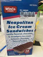 Neapolitan Ice Cream Sandwich