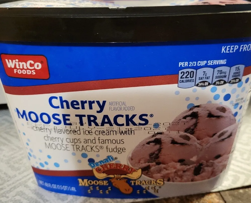 Cherry Moose Tracks Ice Cream