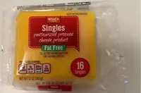 Single pasteurized process cheese product fat free