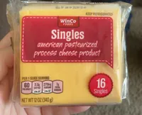 Singles american pasteurized process cheese product
