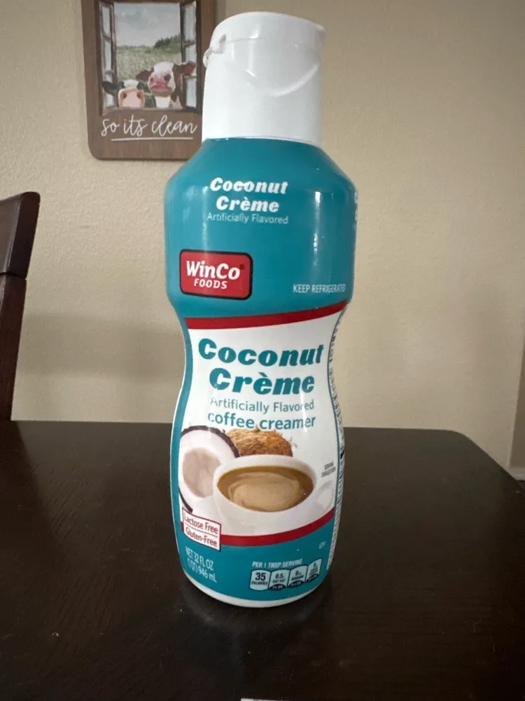 Coconut Crème Artificially Flavored coffee creamer