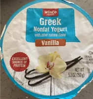 Greek Nonfat Yogurt with other natural flavor Vanilla