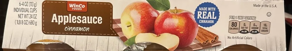 Applesauce cinnamon
