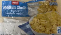 Medium shells in Riched macaroni product
