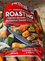 Halved Brussels Sprouts, Butternut Squash & Onions