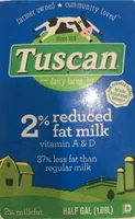 2% reduced fat milk vitamin A & D