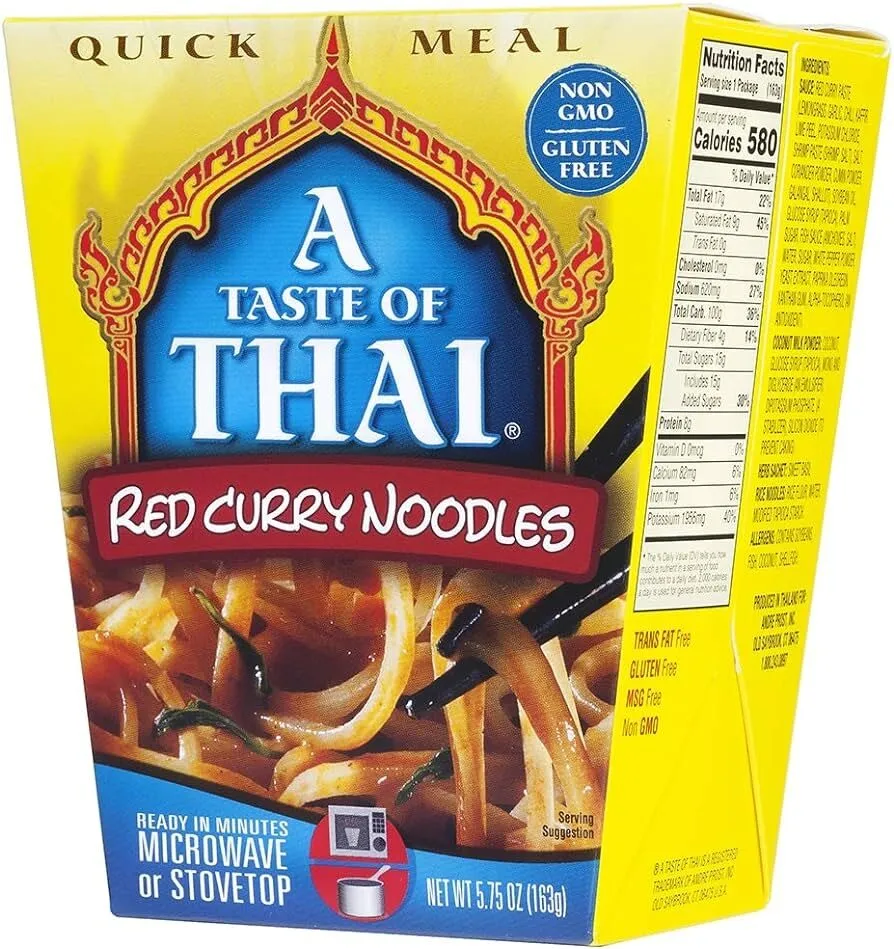 A taste of thai, red curry noodles