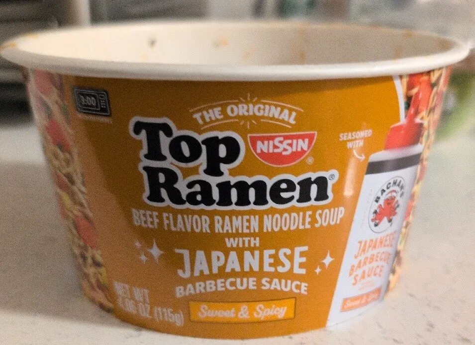 Beef Flavor Ramen Noodle Soup With Japanese Sauce