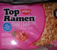 Top Ramen shrimp noodle soup