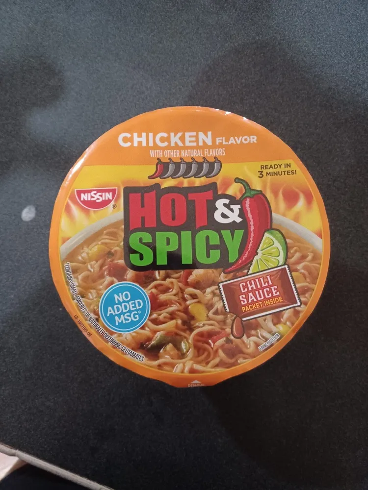 Hot & Spicy Chicken Flavor Ramen Noodle Soup