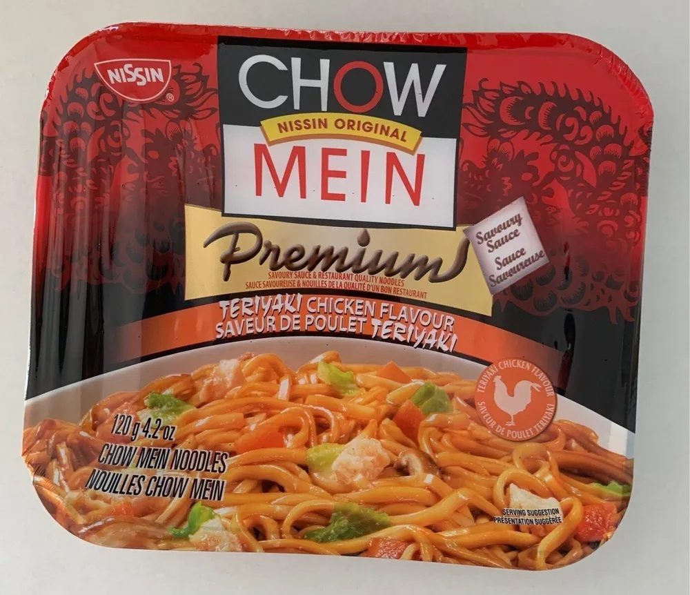 Nouilles chow mein poulet teriyaki