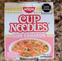 Sopa instantánea Nissin Cup Noodles con camarón
