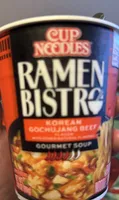 RAMEN BISTRO KOREAN GOCHUJANG BEEF FLAVOR GOURMET SOUP RAMEN NOODLE SOUP