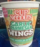 GARLIC PARMESAN WINGS RAMEN NOODLES IN SAUCE