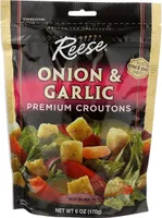 Onion and garlic croutons