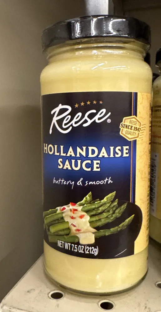 Hollandaise sauce buttery & smooth