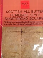 Scottish all butter shortbread squares