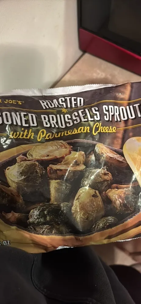 Roasted Seasoned Brussels Sprouts with Parmesan Cheese