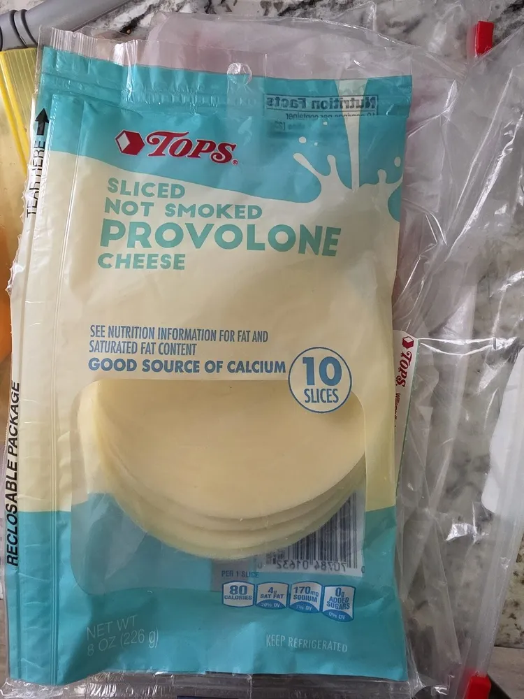 Sliced provolone cheese, provolone
