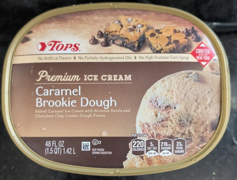 Caramel Brookie Dough Ice Cream