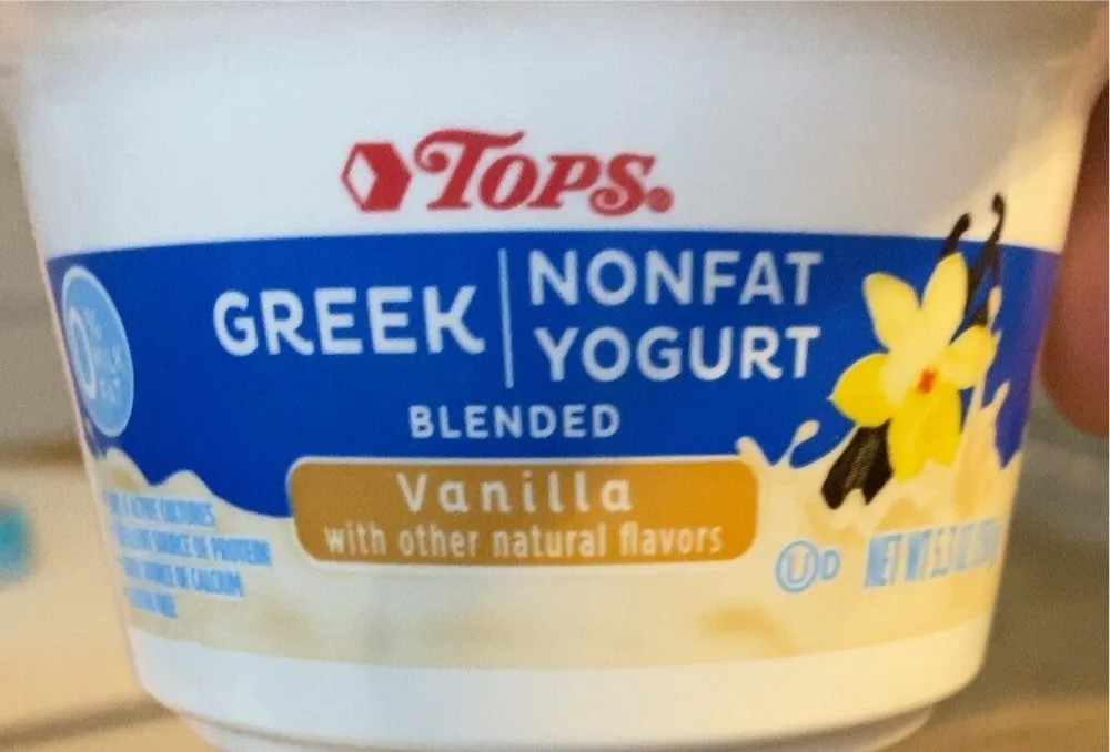 Vanilla blended greek nonfat yogurt