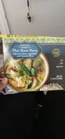 Thai Green Curry with tofu sheets, vegetables and Jasmine Rice