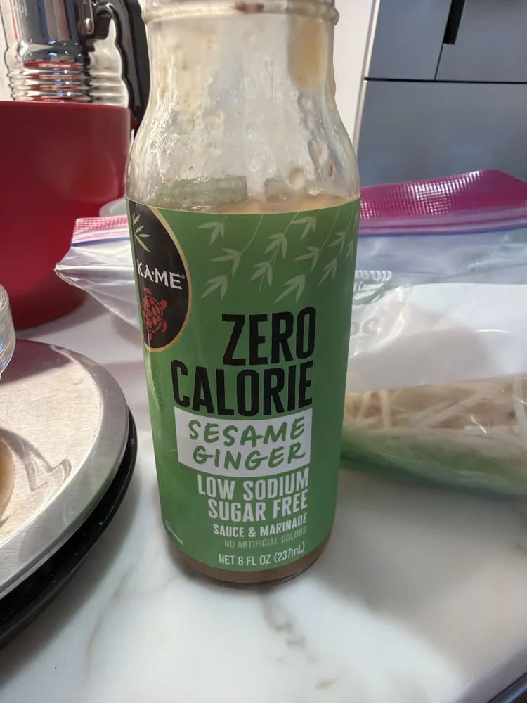 Zero Calorie Sesame Ginger Low Sodium Sugar Free Sauce & Marinade