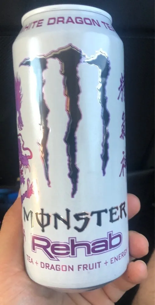 Rehab tea + dragon fruit + energy drink, tea + dragon fruit