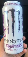 Rehab tea + dragon fruit + energy drink, tea + dragon fruit