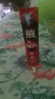 Blood red sparkle gel