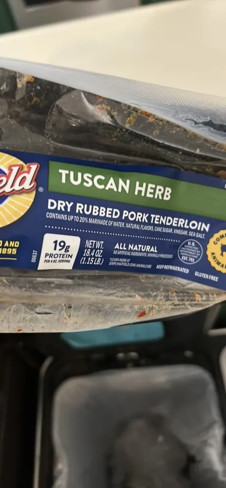 Dry Rubbed Pork Tenderloin Tuscan Herb