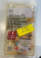 Honduran chilli and coriander king prawns