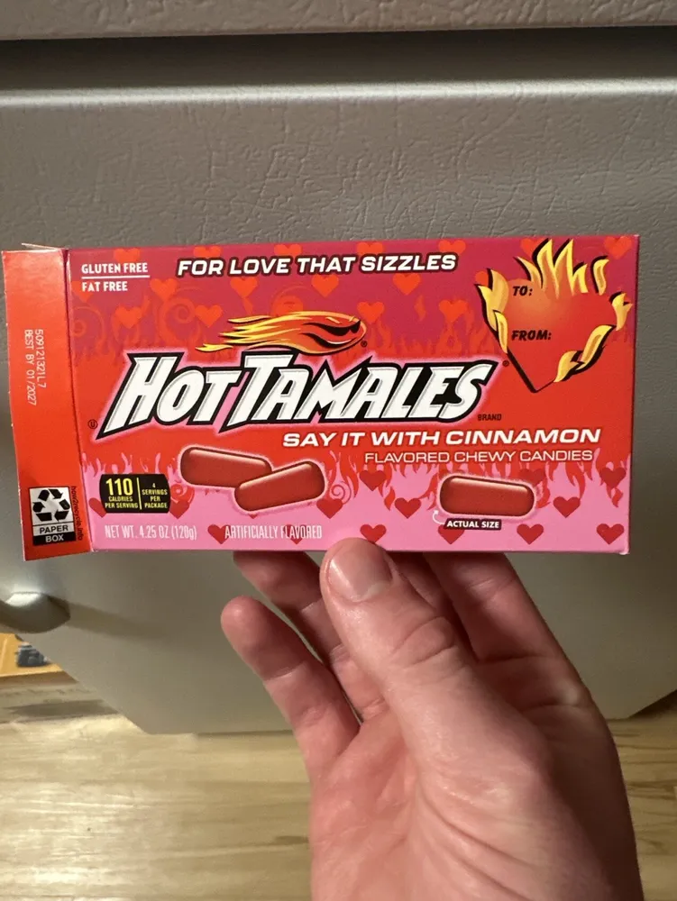 Hot Tamales Cinnamon Flavored Chewy Candies