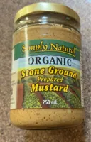 Organic stone ground prepared mustard