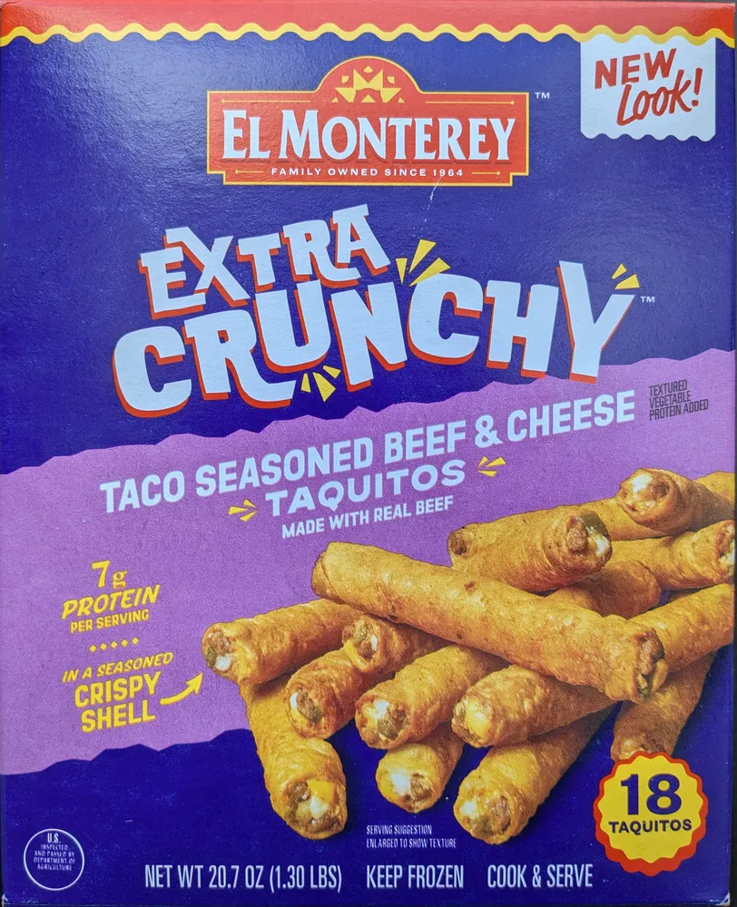 Taco Seasoned Beef & Cheese Taquitos