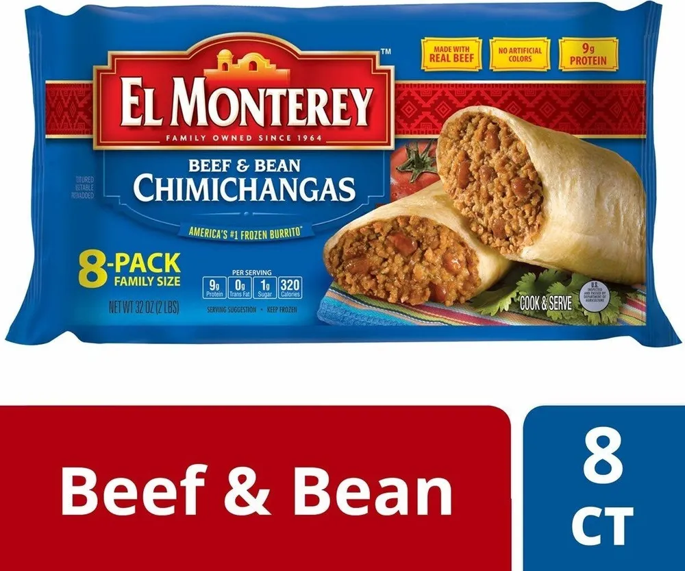 Beef & Bean Chimichangas