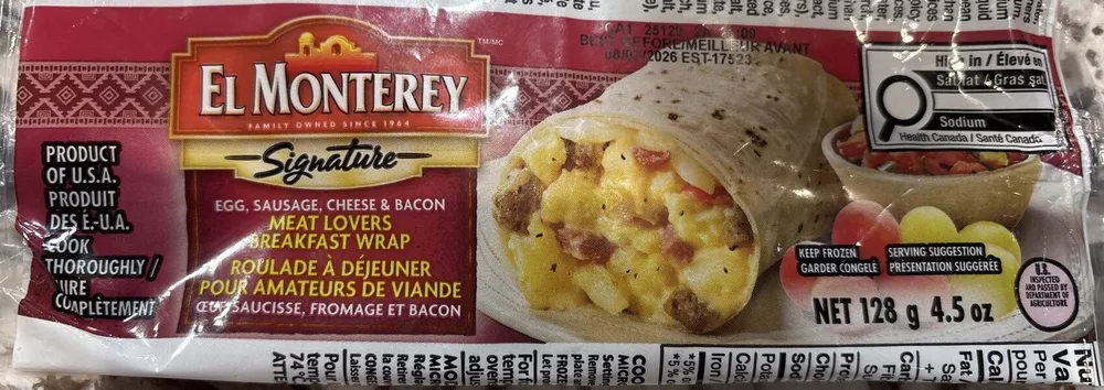 Meat Lovers Breakfast Wrap