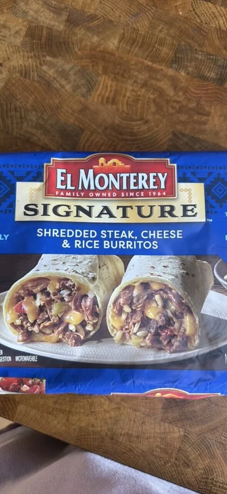 Shredded Steak, Cheese & Rice Burritos