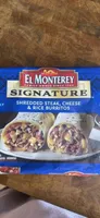 Shredded Steak, Cheese & Rice Burritos