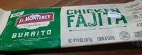 chicken fajitas burrito