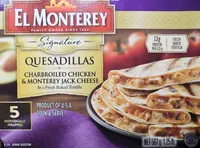 Quesadilla charbroiled chicken and Monterey jac